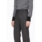 Random Identities Grey Classic One-Pleat Trousers