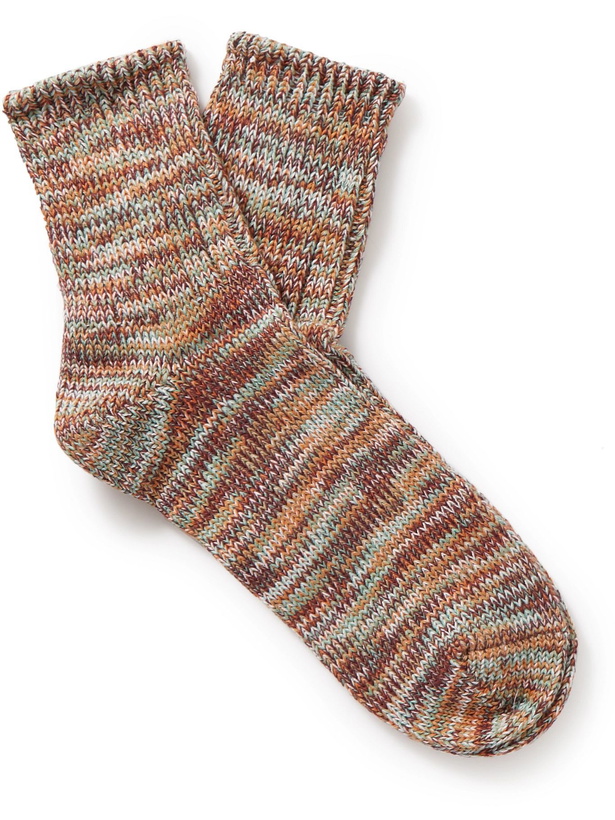 Photo: Anonymous ism - Ribbed Cotton-Blend Socks