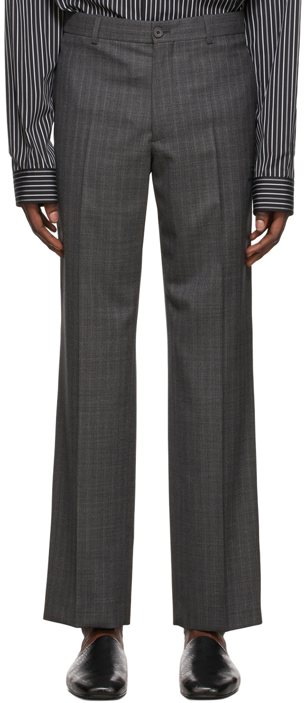 Balenciaga Men's Black Baggy Tailored Wool Trousers, Size X-Small 704716  TIT22 1000 - Apparel - Jomashop