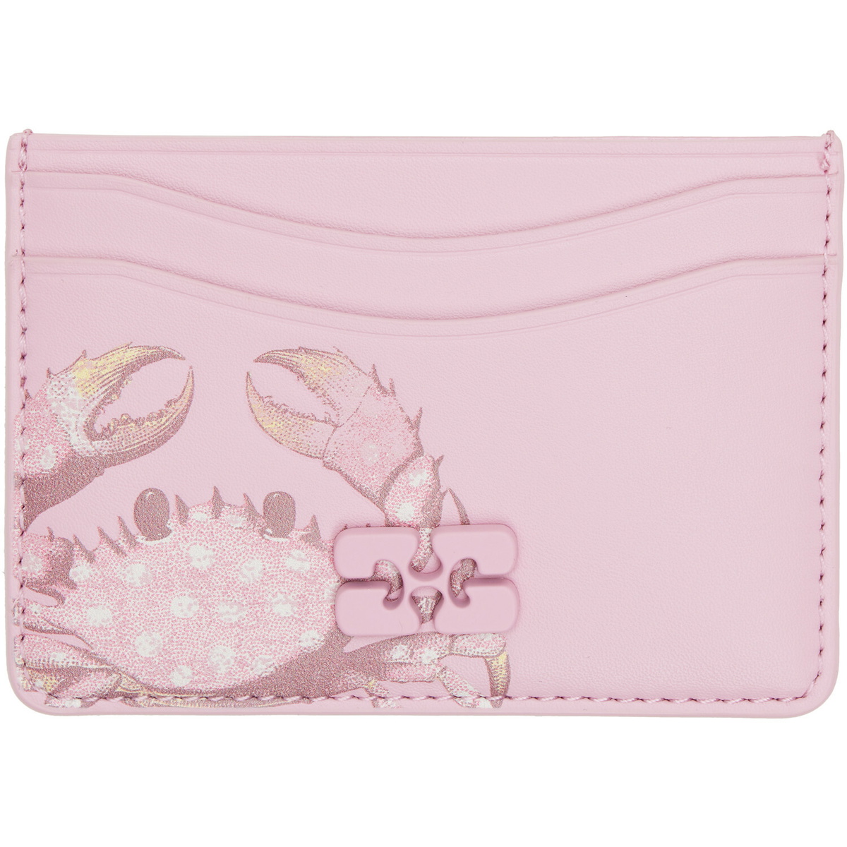 GANNI Pink Bou Card Holder
