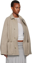 LE17SEPTEMBRE Taupe Wool Hunting Half Coat