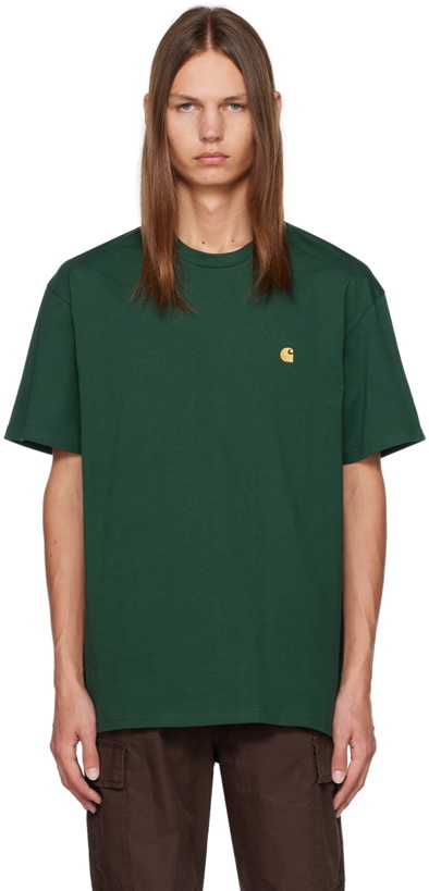 Photo: Carhartt Work In Progress Green Chase T-Shirt