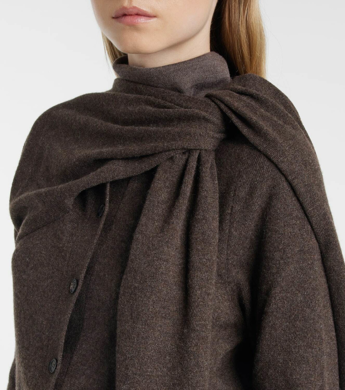 Ferragamo Draped cashmere cardigan