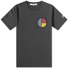 FDMTL Men's Circle Patch T-Shirt in Black