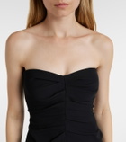 The Sei Ruched crêpe tube top