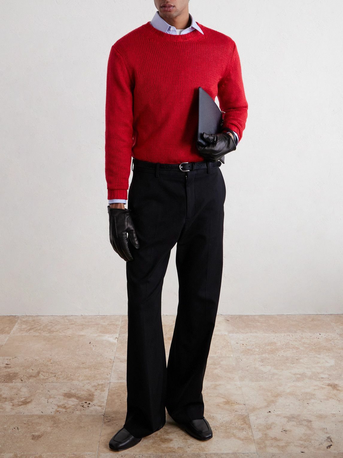 Saman Amel - Gio Silk Sweater - Red