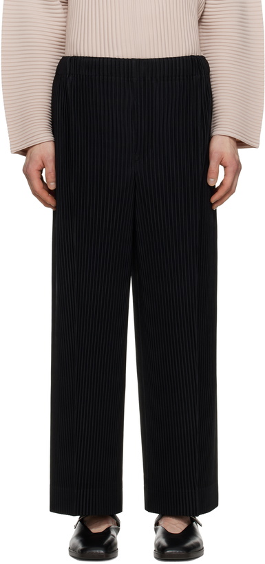 Photo: HOMME PLISSÉ ISSEY MIYAKE Black Monthly Color February Trousers