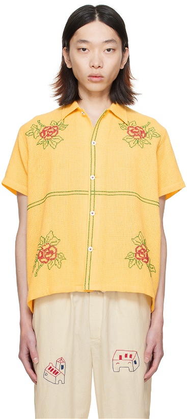 Photo: HARAGO Yellow Floral Shirt