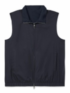 Loro Piana - Slim-Fit Reversible Storm System® WindWish™ Twill and Wool Gilet - Blue