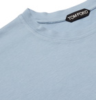 TOM FORD - Lyocell and Cotton-Blend Jersey T-Shirt - Blue