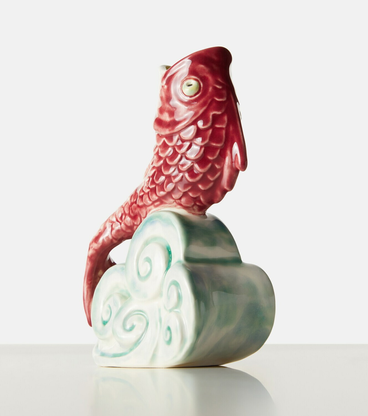 Bordallo Pinheiro Fish earthenware carafe