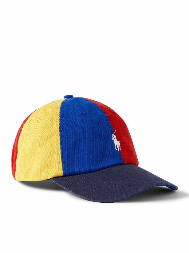 Photo: Polo Ralph Lauren - Logo-Embroidered Colour-Block Cotton-Twill Baseball Cap