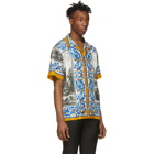 Dolce and Gabbana Multicolor Silk Tempio Shirt