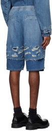 Diesel Blue D-Horty Denim Shorts