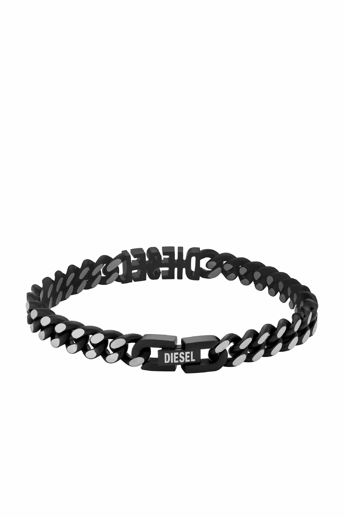 Diesel Black stainless steel chain necklace - Bracelets - Unisex - Black