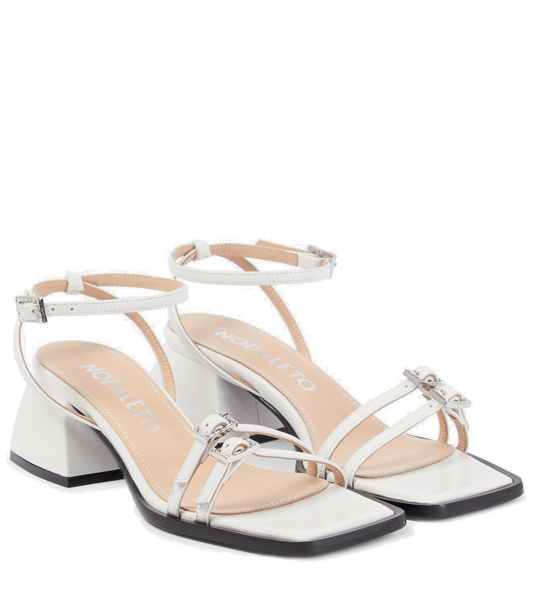サンダル・ミュール Bulla Chibi Sandals - Nodaleto - White - Leather Nodaleto Bulla Chibi Sandals - White - Leather | ShopSimon
