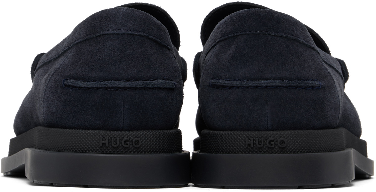 Hugo Navy Suede Loafers
