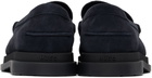 Hugo Navy Suede Loafers