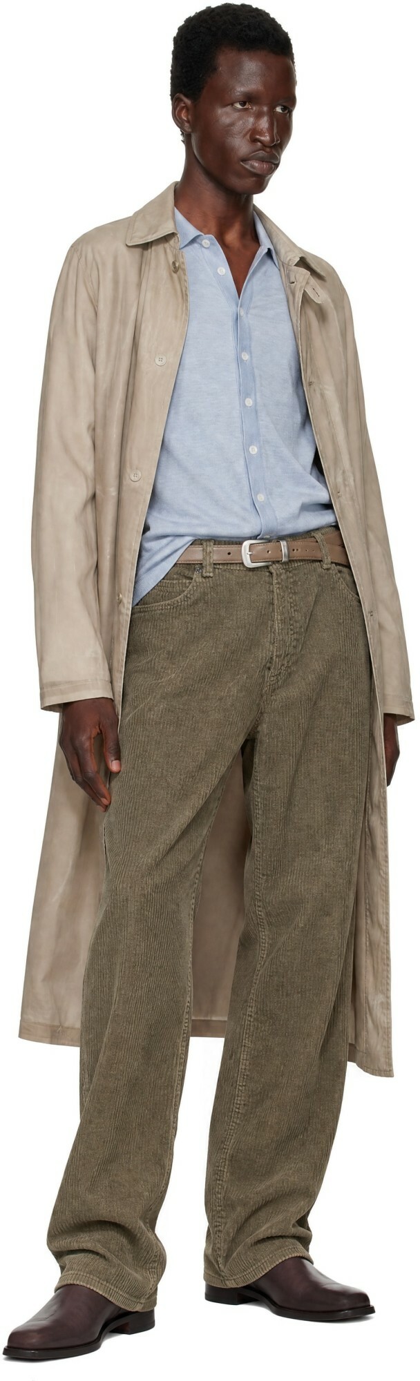 OUR LEGACY Beige Cloak Car Coat