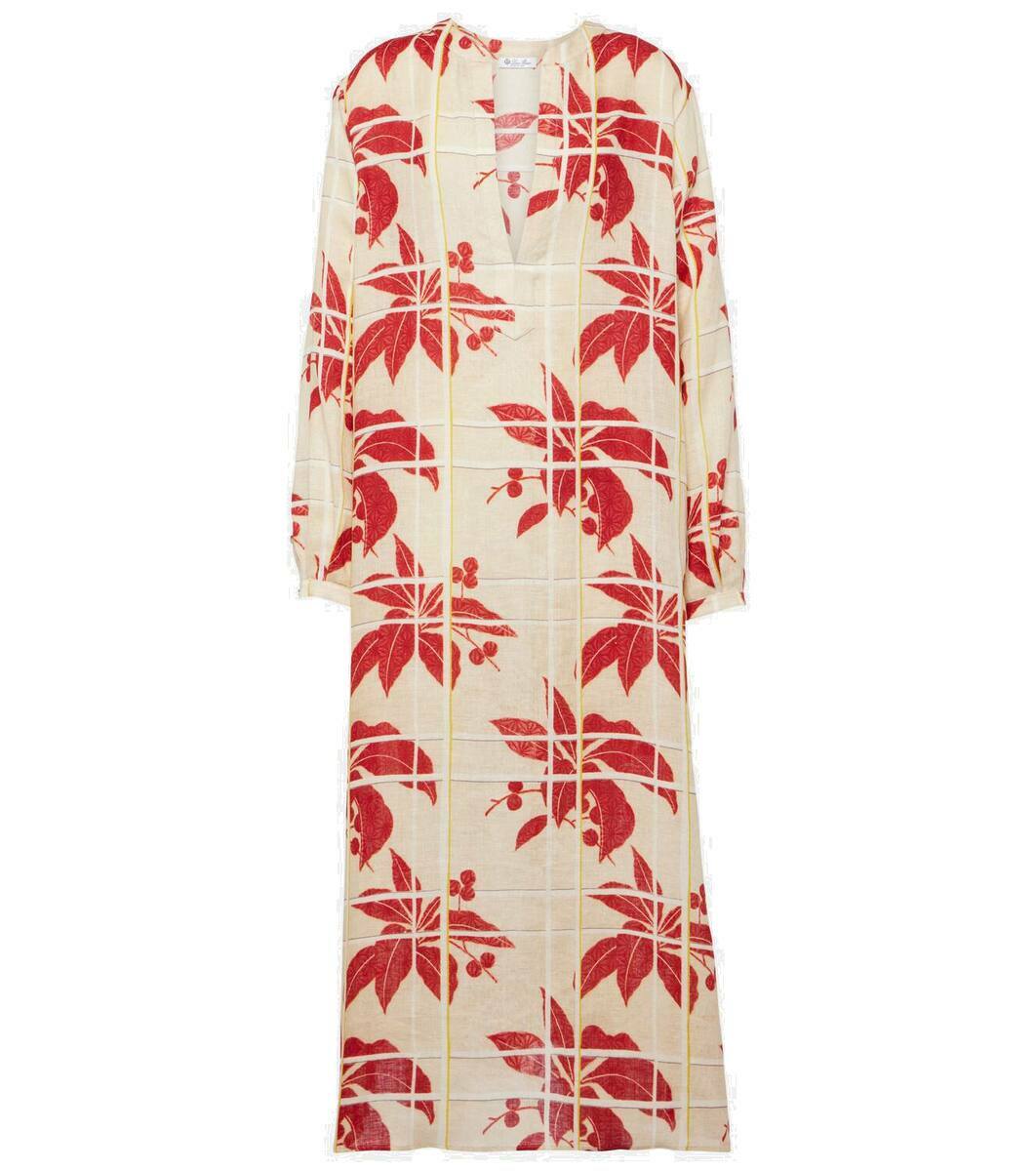 Loro Piana Floral linen maxi dress Loro Piana