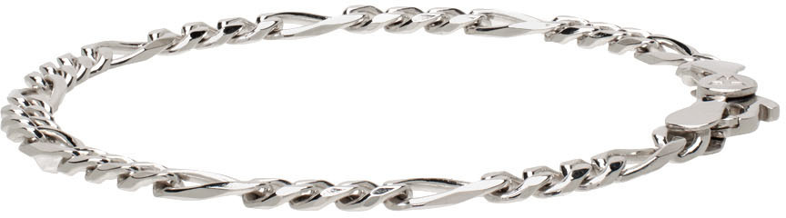 Tom Wood Silver Thick Figaro Bracelet Tom Wood