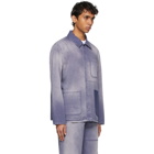 Valentino Purple Denim Shaded Jacket