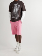 Acne Studios - Straight-Leg Organic Cotton-Jersey Shorts - Pink
