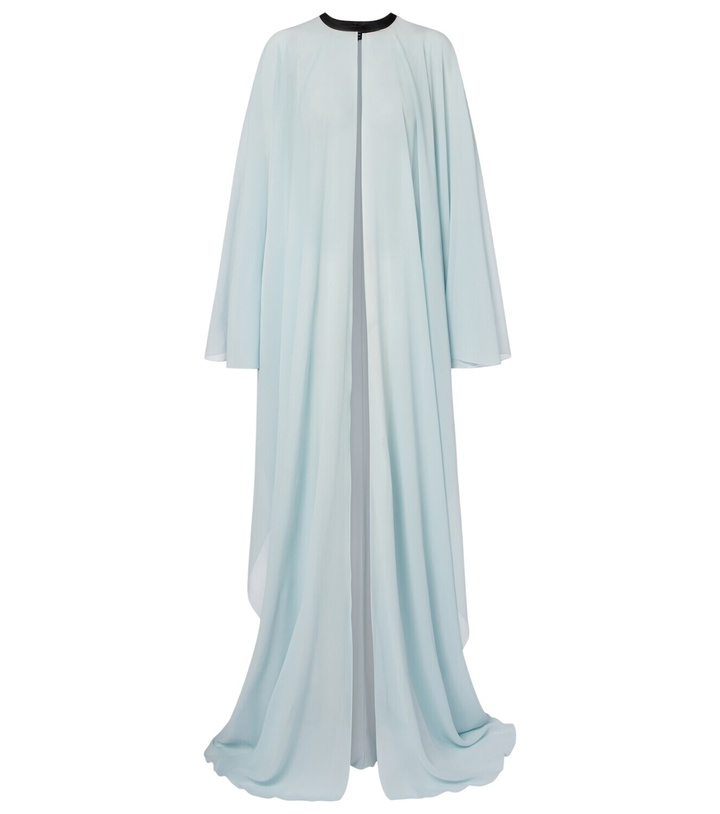 Photo: Tom Ford Leather-trimmed silk kaftan