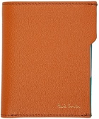 Paul Smith Orange Goatskin Tab Wallet