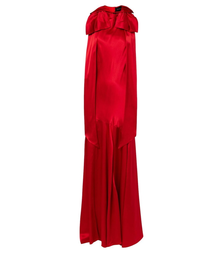 Photo: Simone Rocha Bow-detail open-back silk satin gown