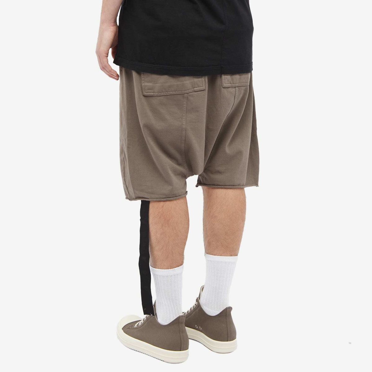 Rick Owens DRKSHDW Men's Drawstring Pods Shorts in Dust