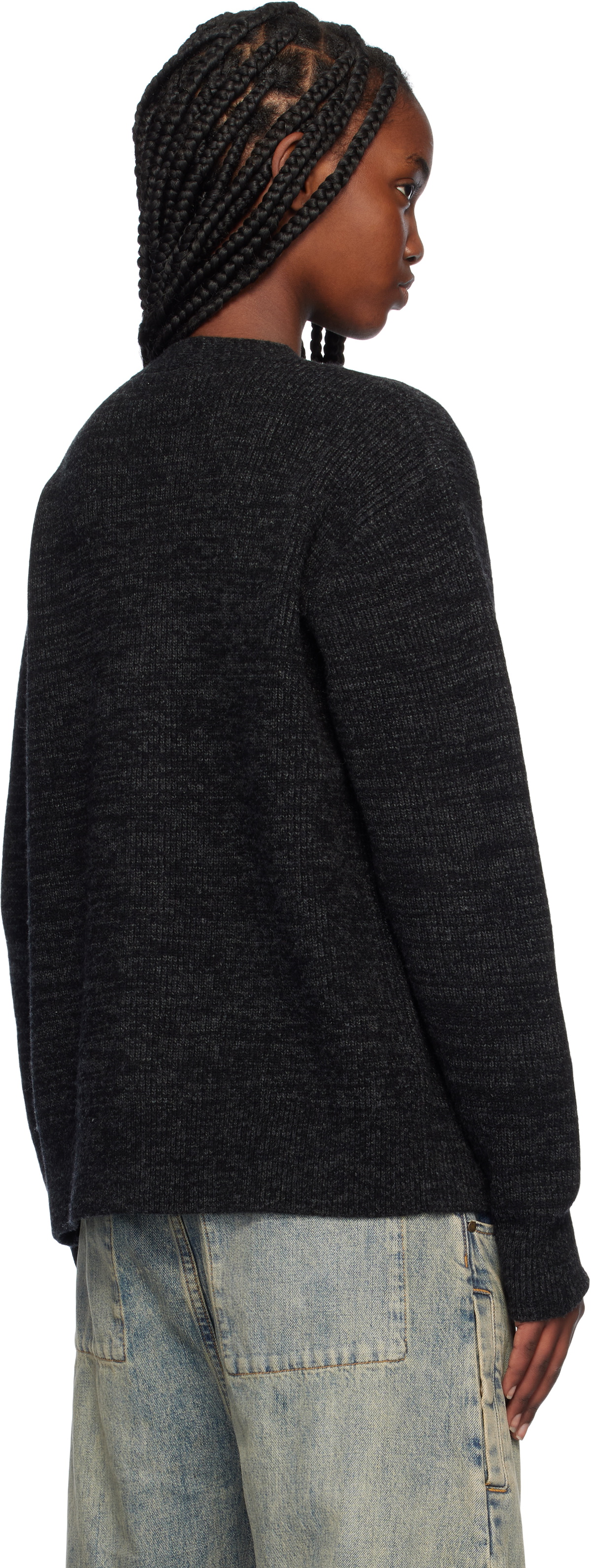 Études Black Regular Cardigan
