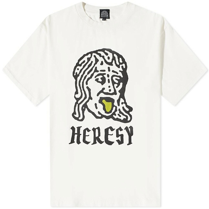 Photo: Heresy Men's Tung T-Shirt in Ecru