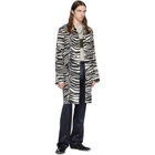 Dries Van Noten Black and White Zebra Coat