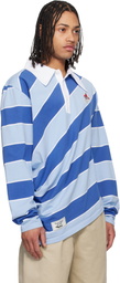 Charles Jeffrey LOVERBOY Blue Topsy Turvy Polo