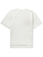 Ader Error - Oversized Logo-Embroidered Cotton-Blend Jersey T-Shirt - White - 1