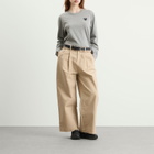Comme des Garçons Play U T-Shirt Black Emblem Knit in Grey