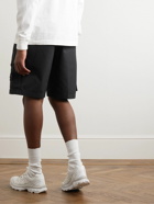 Stone Island - Ghost Straight-Leg Logo-Appliquéd Cotton-Canvas Shorts - Black