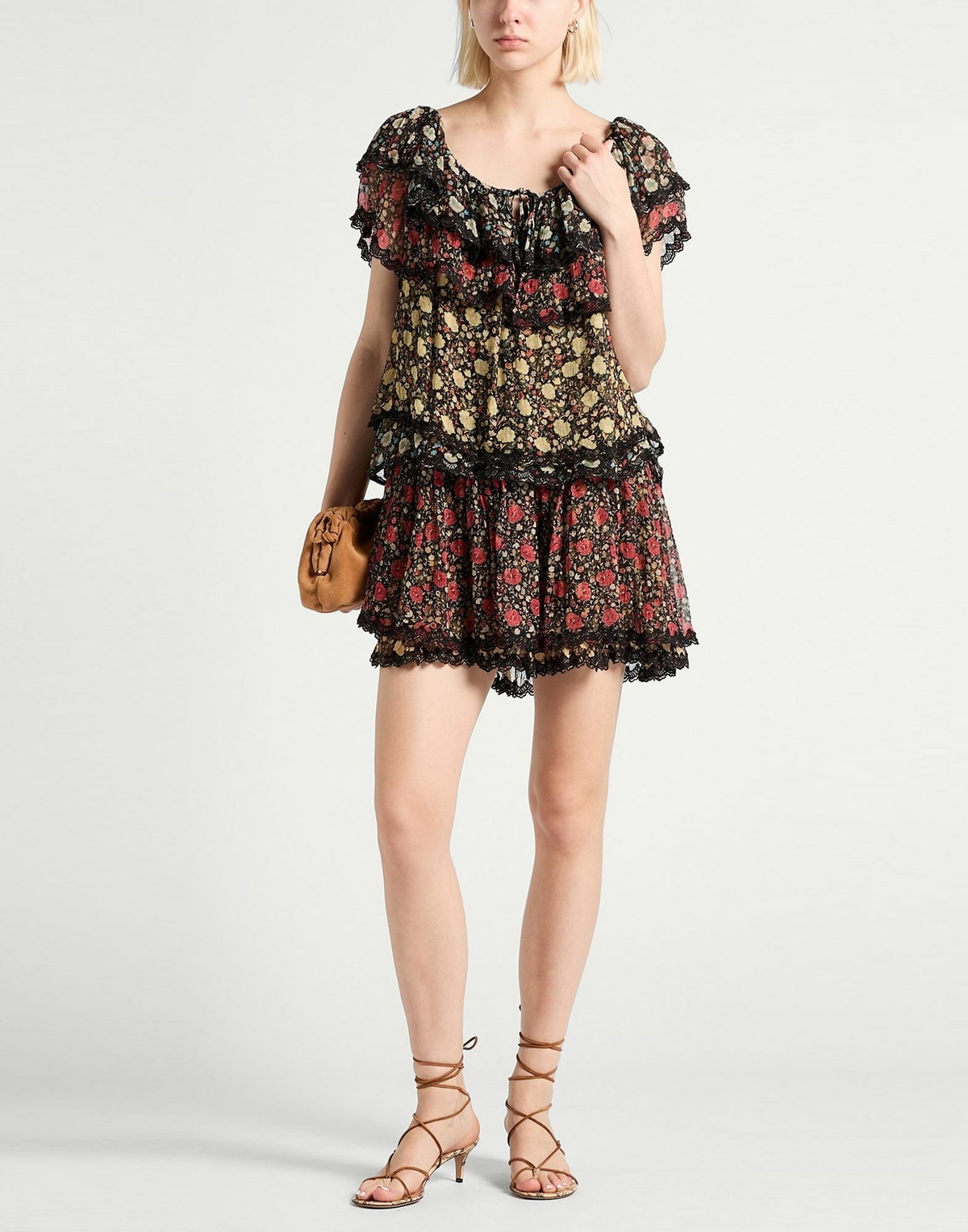 Rixo Womens Mini dress in Black