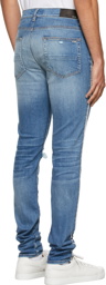 AMIRI Blue Faded Crystal Jeans