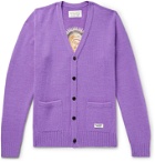 Wacko Maria - Embroidered Wool Cardigan - Purple