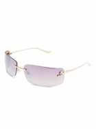Cartier Eyewear Gold Rimless Sunglasses