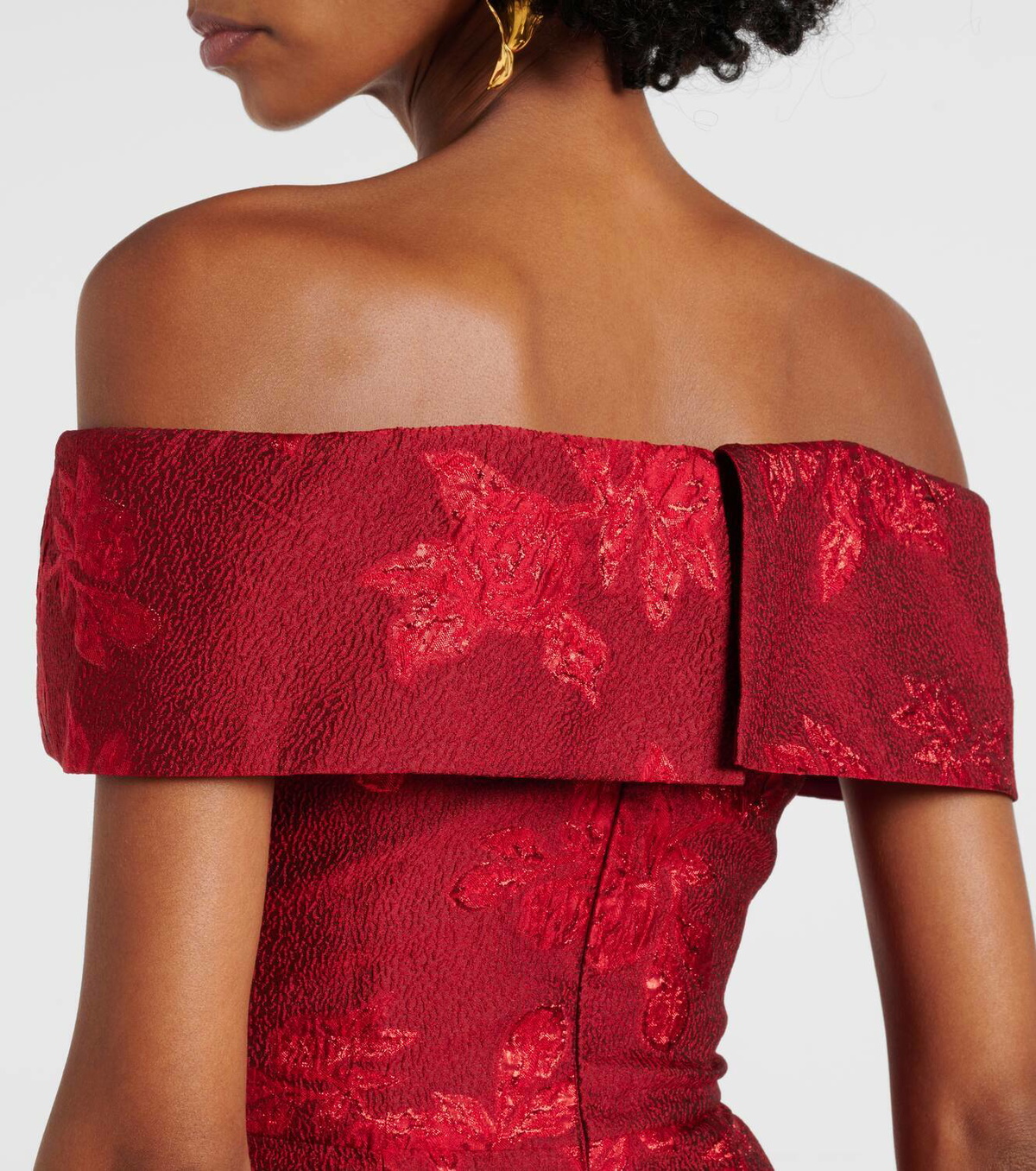 Rebecca Vallance Henrietta brocade bustier gown
