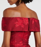 Rebecca Vallance Henrietta brocade bustier gown