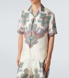 Etro Paisley silk twill bowling shirt