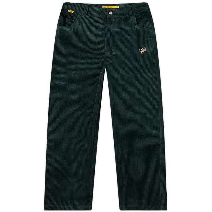 Photo: Dime Men's Dino Baggy Corduroy Pant in Deep Forest