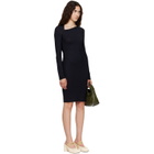 MM6 Maison Margiela Black Jersey Midi Dress