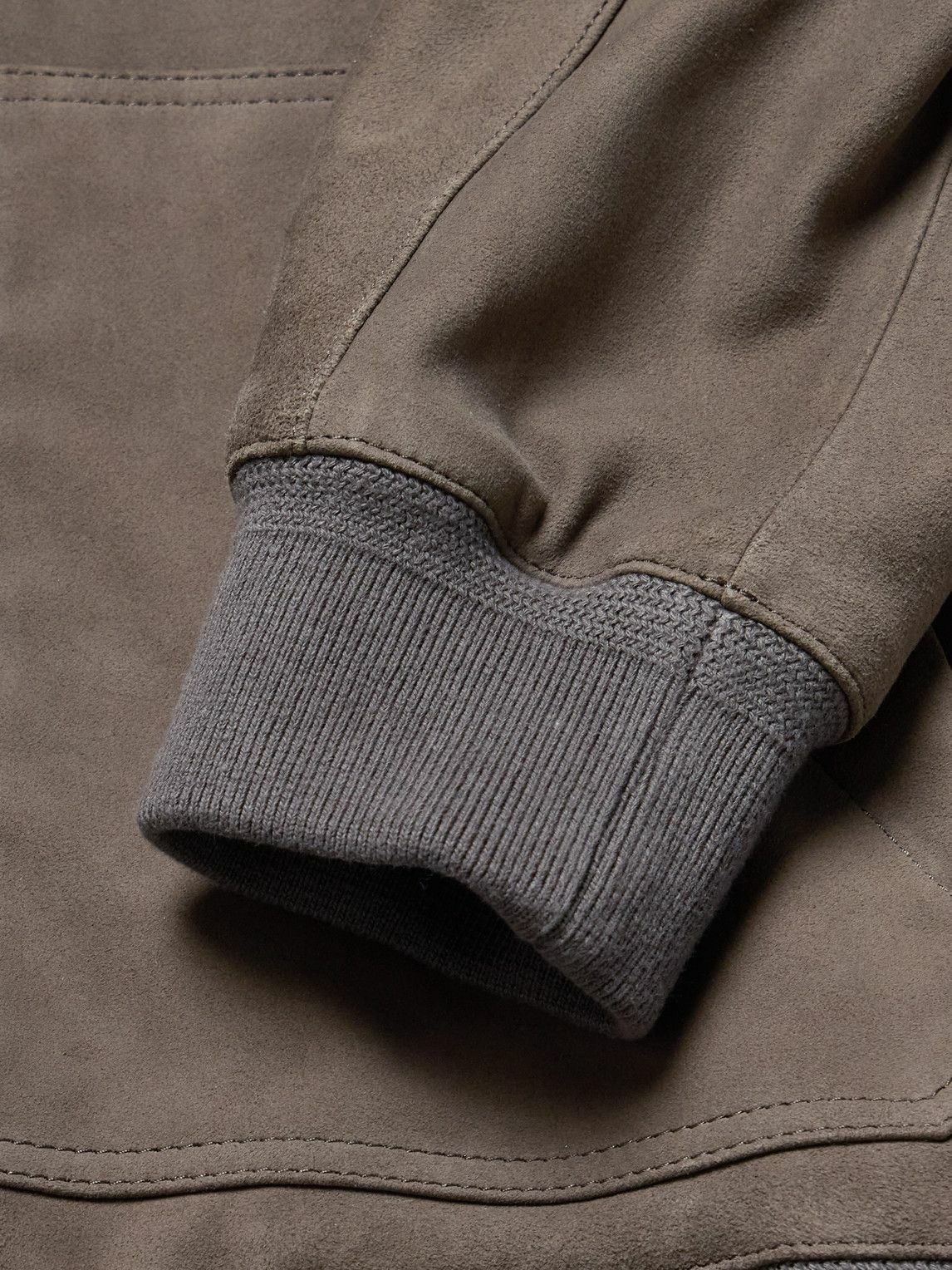 Mr P. - Suede Hoodie - Brown