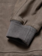 Mr P. - Suede Hoodie - Brown