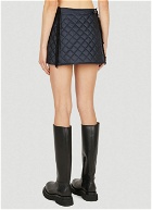 Quilted Mini Skirt in Black